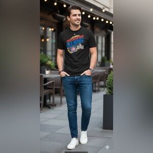 Chicago Cubs 2016 World Series Championship Black T-Shirt Size XL Extra Large